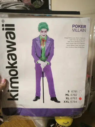Disfraz joker adulto