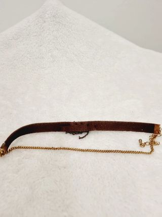 Pulsera  marrón y dorada en perfecto estado