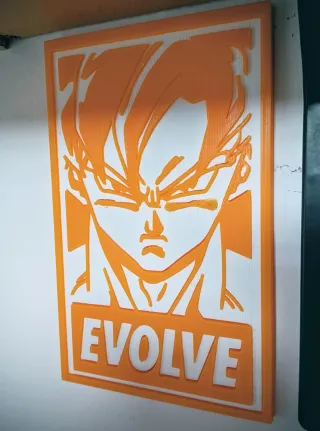 Goku Evolve Wall Art