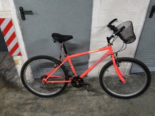 Bicicleta de Montaña Roja 24 pulgadas con regalo