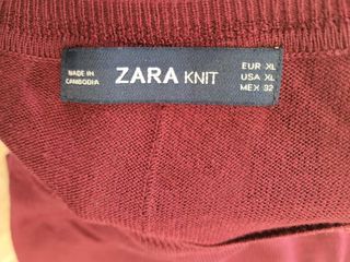 jersey granate Zara mujer