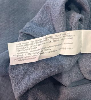 Sudadera corta mujer azul XS