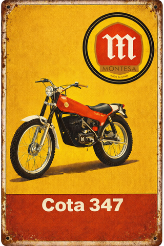 CHAPA DECORATIVA MOTO TRIAL MONTESA COTA 347