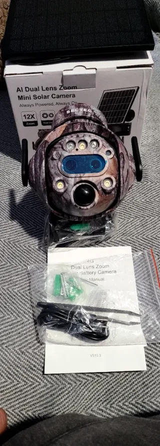 Kit vijilancia autonomo router solar y camara