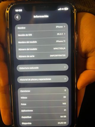 iPhone 11 Negro 64GB