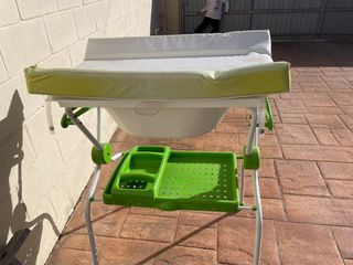 Bañera cambiador plegable.