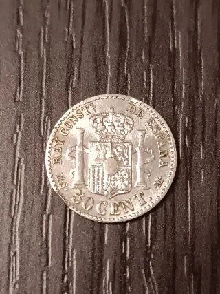 Antigua Moneda 50 céntimos Alfonso XII