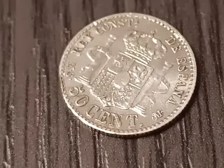 Antigua Moneda 50 céntimos Alfonso XII