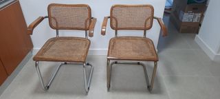 Sillas de diseño de ratán retro