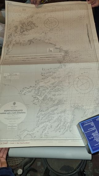 Carta Nautica 1953 Newfoundland