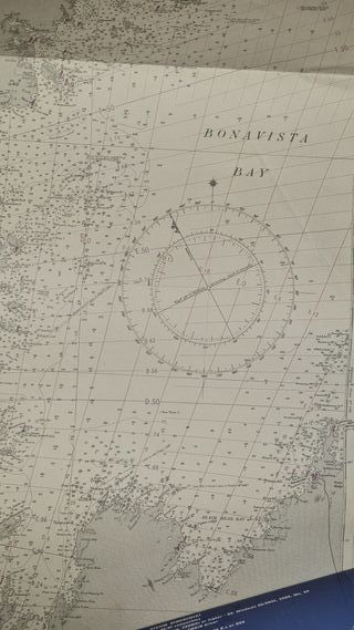 Carta Nautica 1953 Newfoundland