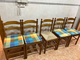 Sillas de madera