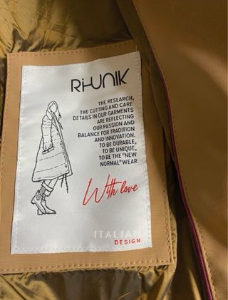 Piumino invernale Riunik beige/marrone tg L