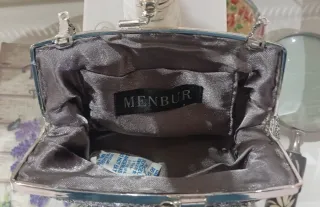 Bolso de mano Swarovski plateado