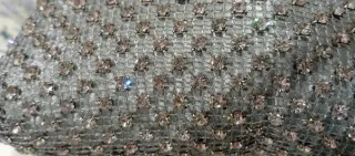 Bolso de mano Swarovski plateado