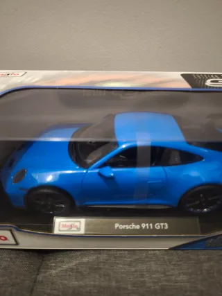 Coche Maisto Porsche 911 GT3 1:18 Azul