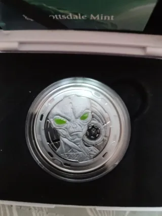 1oz Plata Alien 2022 Rodio