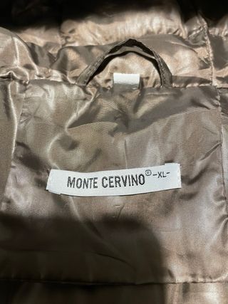 Giaccone lungo marrone con cappuccio Monte Cervino