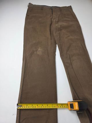 Massimo Dutti Pants Brown Tan Corduroy Flat Front