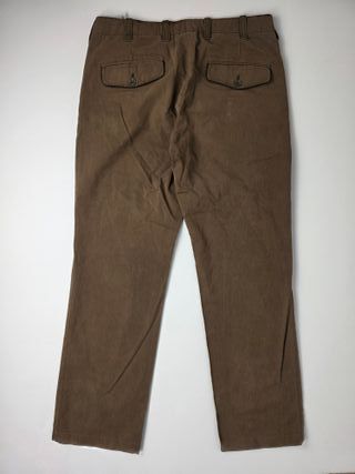 Massimo Dutti Pants Brown Tan Corduroy Flat Front