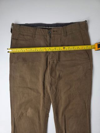 Massimo Dutti Pants Brown Tan Corduroy Flat Front