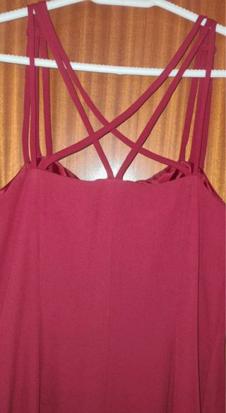 Vestido fiesta largo tirantes