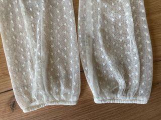 Camiseta Bershka blanca transparente talla S