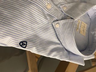 Camisa oxford Álvaro Moreno azul rayas