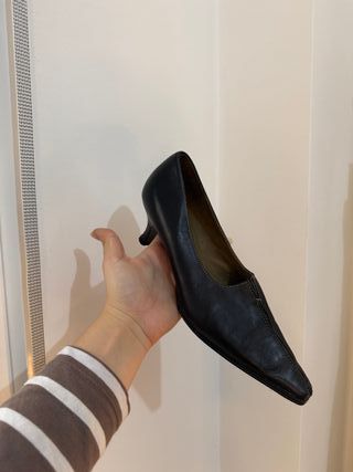 Mini kitten heels de piel - Plumers Menorca 37