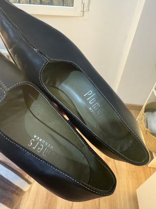 Mini kitten heels de piel - Plumers Menorca 37