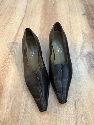 Mini kitten heels de piel - Plumers Menorca 37