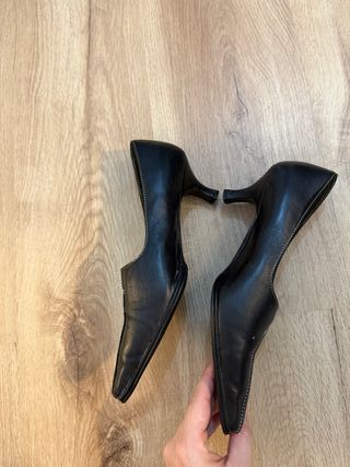 Mini kitten heels de piel - Plumers Menorca 37