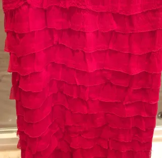 Vestido fiesta/boda seda rojo