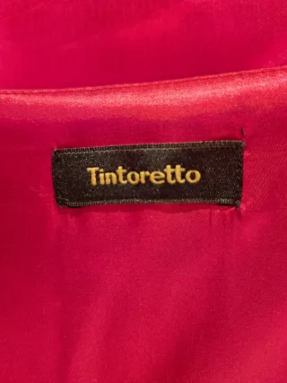 Vestido fiesta/boda seda rojo