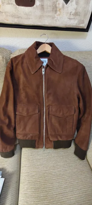 Cazadora de piel