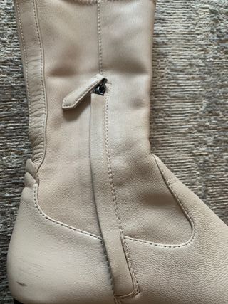 Botas em pele Massimo Dutti
