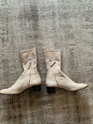 Botas em pele Massimo Dutti