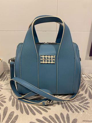 Bolso azul tamaño mediano de Bimba y Lola. Vintage