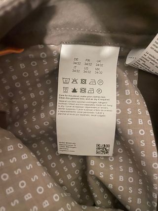 Pantalon gris Boss nuevo chino talla 42/44 chico