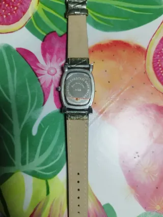 Reloj de pulsera plateado