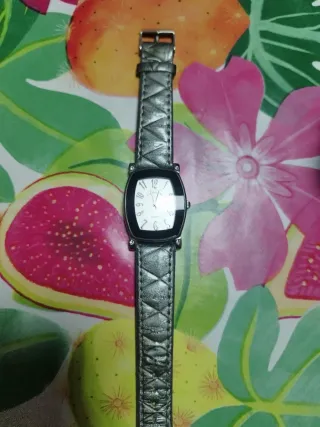 Reloj de pulsera plateado