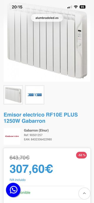 Radiador Gabarrón 10 elementos