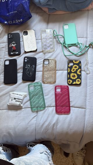 Fundas iphone 11 y protector de camara