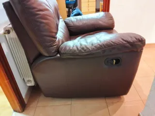 Sofá relax de piel