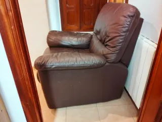 Sofá relax de piel