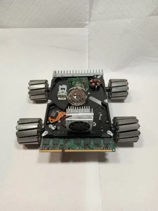 Coche Adorno Disco Duro PC. Rover lunar