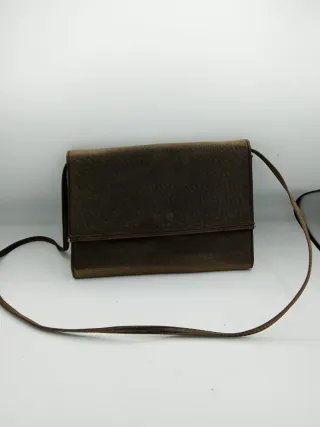 Borsetta piatta vintage marrone