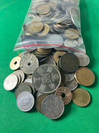 L#568 0,8 KG. DE MONEDAS DE ESPAÑA
