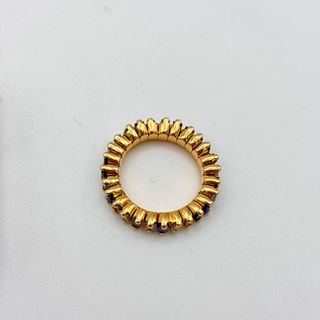 Anillo oro 18kt con diamantes y zafiros