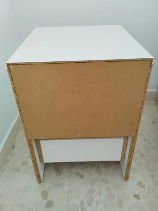 Cómoda 2 cajones blanca